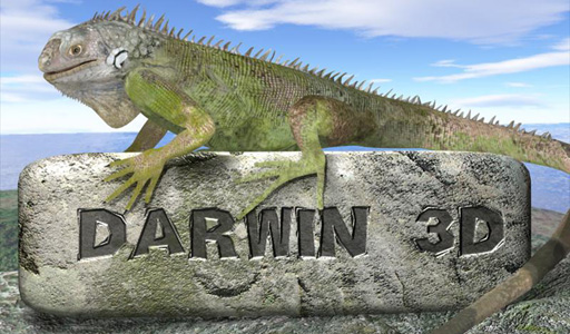 Darwin 3D Mascot Scene